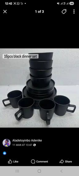Dinner set plate